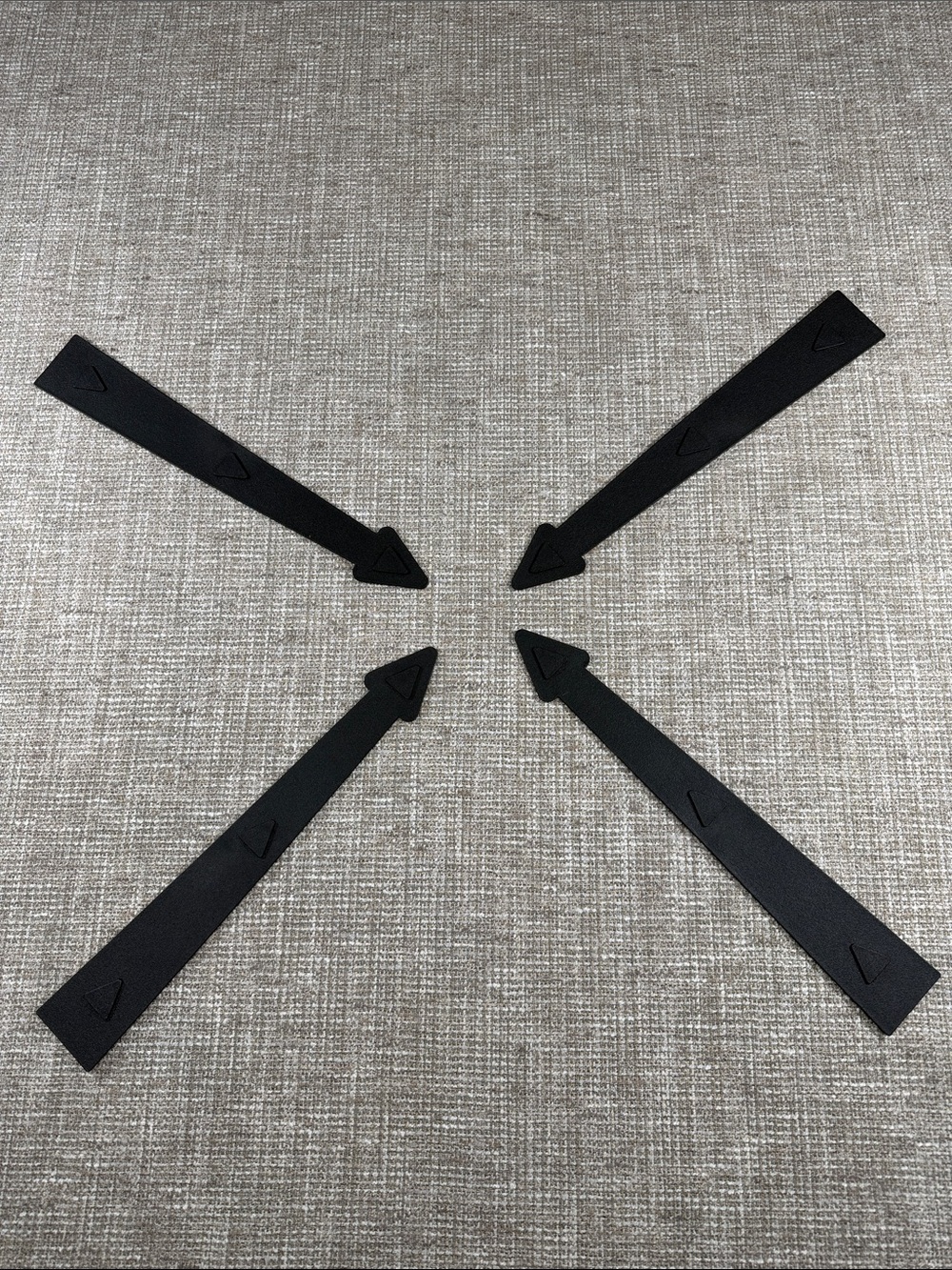 Set of 4 plastic pointing arrows magnetic